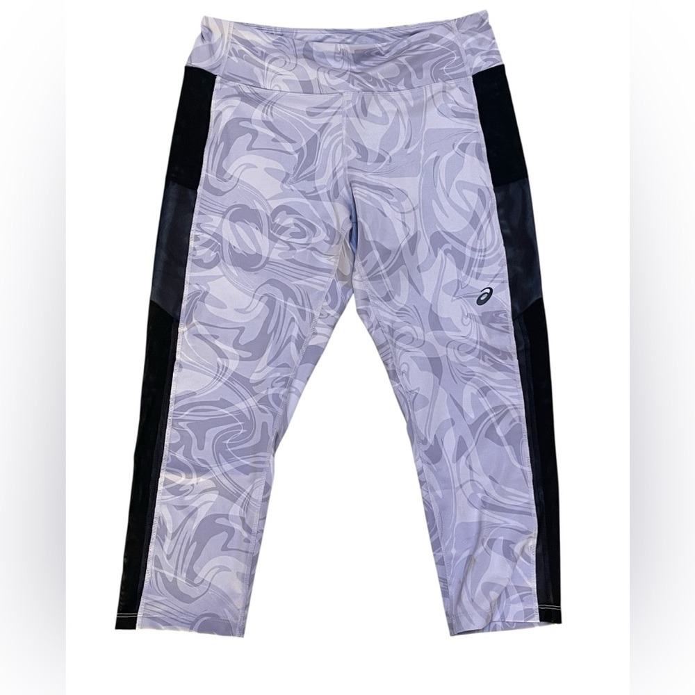 ASICS Purple and Black Carpi Pocket Athletic Leggings